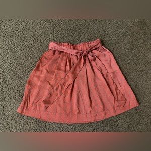 🌷Banana Republic orange and green pattern skirt in Size 2